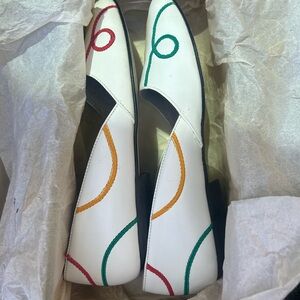 Vintage Salvadore Ferragamo Colorful Patterned Women's Shoes